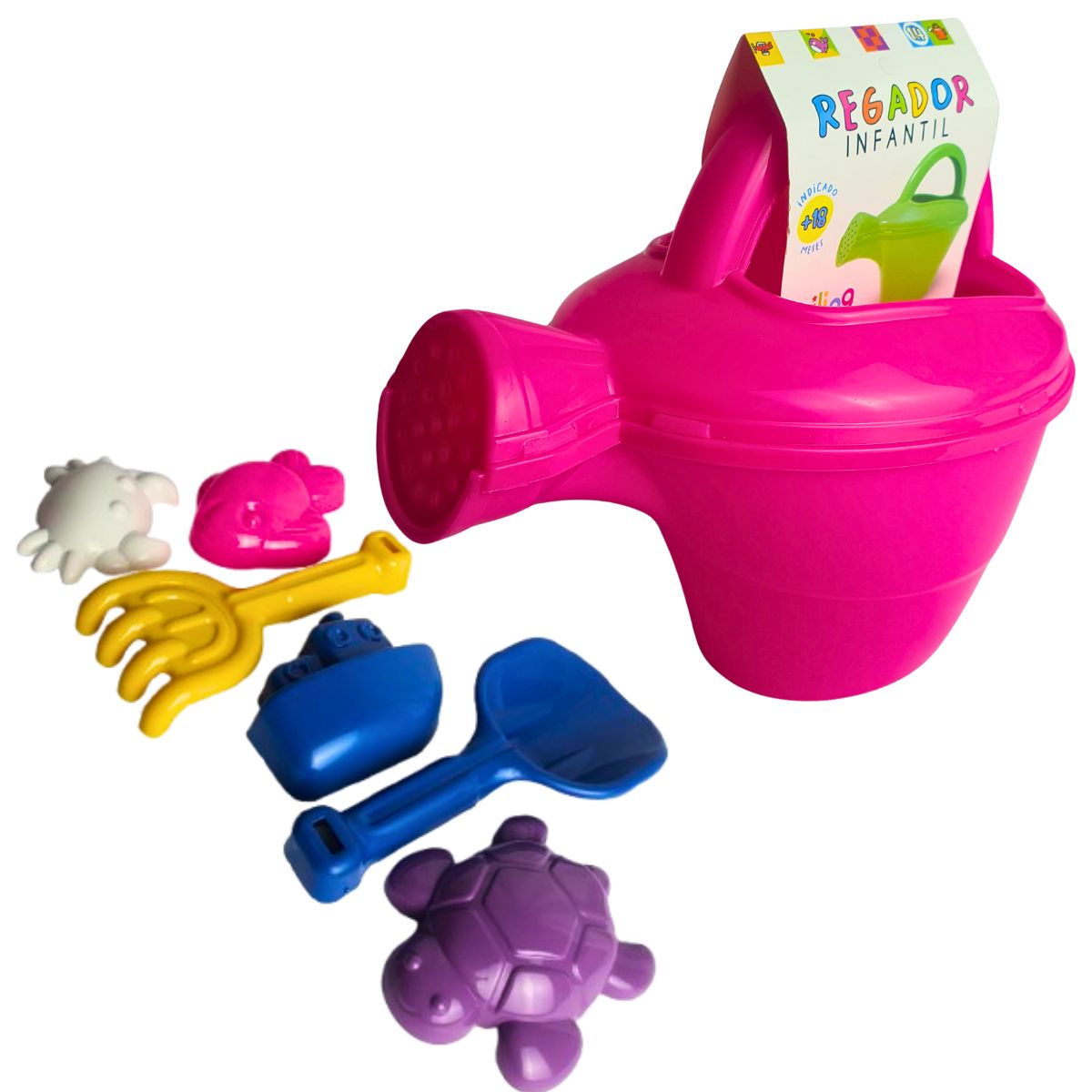 Kit Regador Infantil Praia Rosa - Smiling Kids