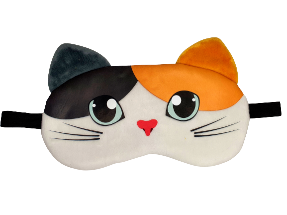 Máscara Gato Manchado - Máscara de Descanso com Bolsa de Gel