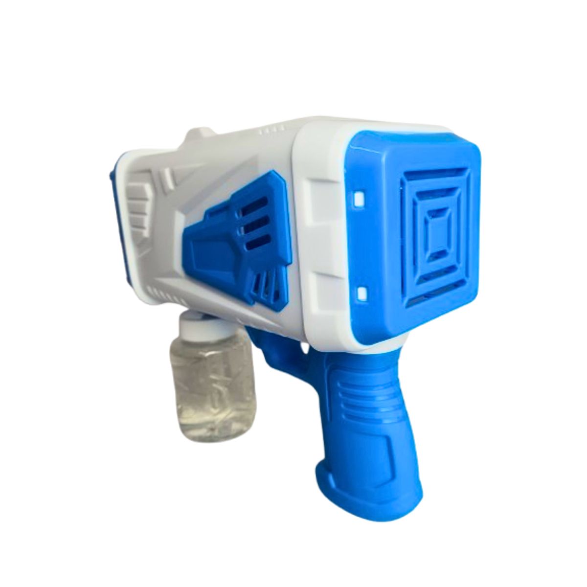 Brinquedo Pistola Lança Bolha Turbo Azul Com Luz - Bbr Toys