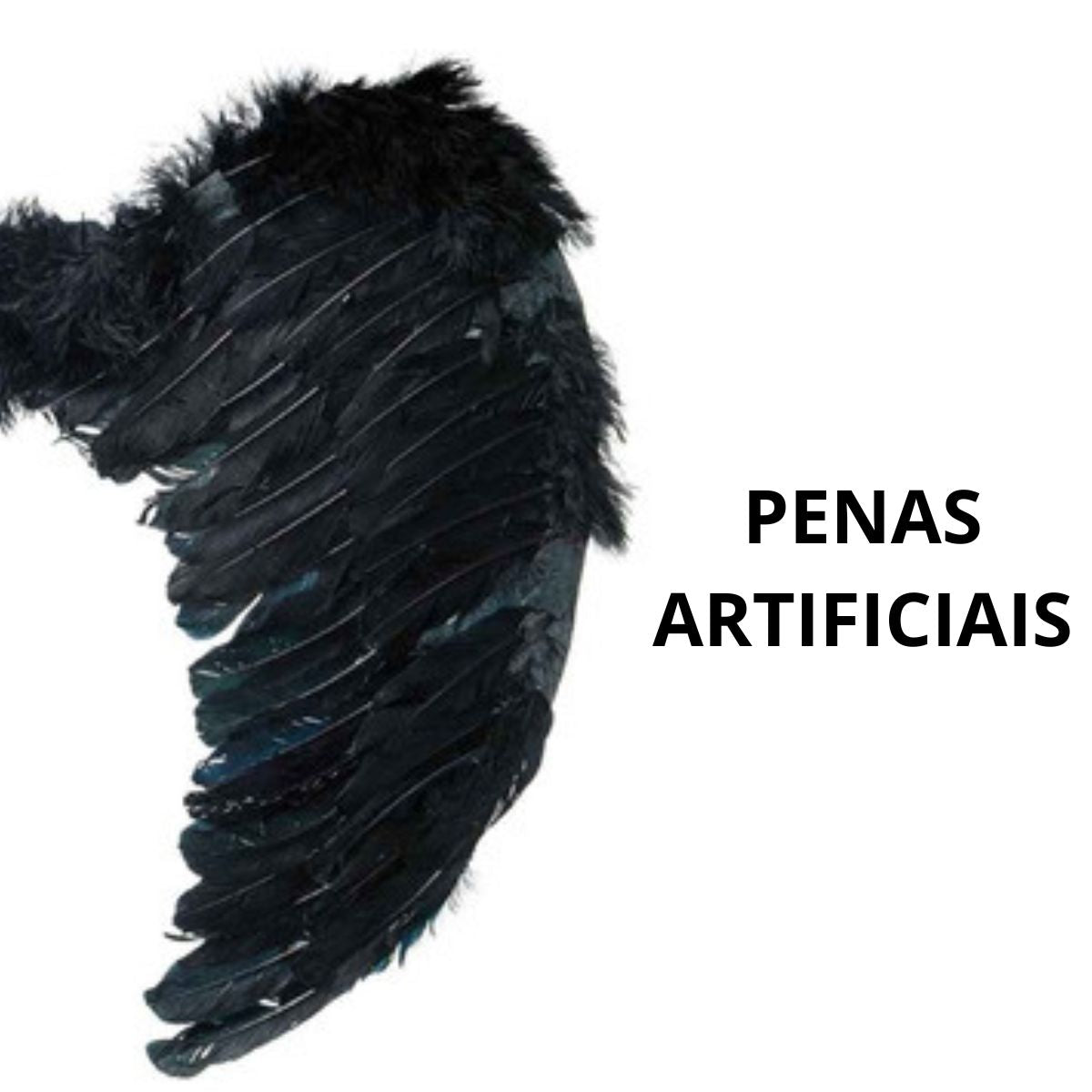 Kit Fantasia Anjo Preto Festa Cosplay Carnaval Halloween Tiara Auréola / Asa