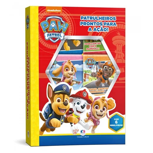 Livros Box Com 6 Minilivros Patrulha Canina - Patrulheiros Prontos Para A Ação - Ciranda Cultural