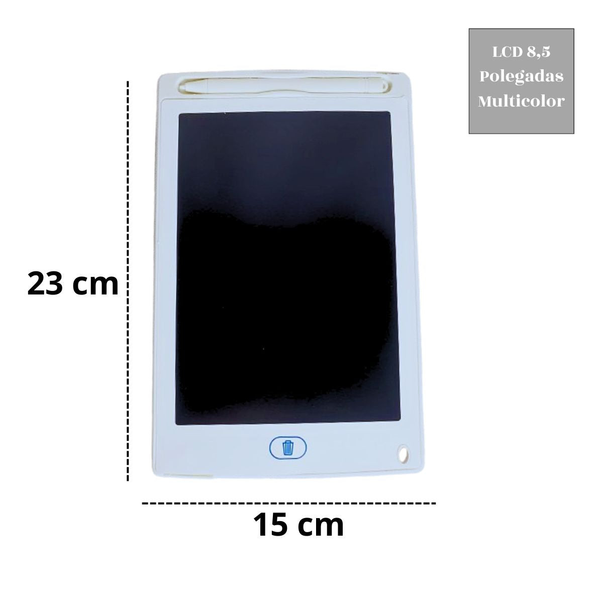 Lousa Magica Infantil Digital Tablet Branco Lcd 8.5