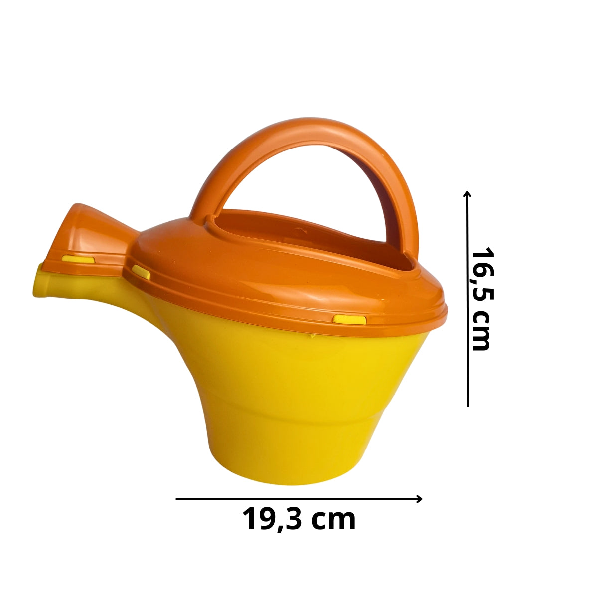 Regador Infantil Marrom Com Amarelo - Brinquedo para Piscina e Praia