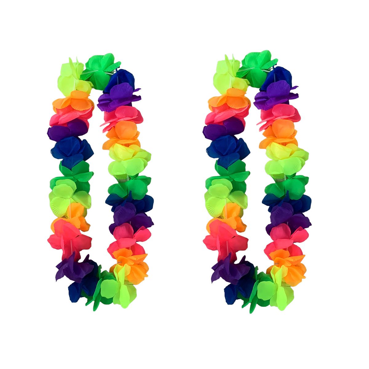 Kit 2 Colares Havaiano Festa Fantasia Carnaval Neon Luau