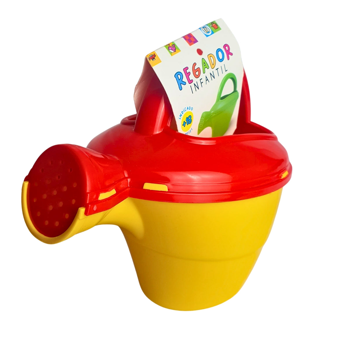 Regador Infantil Vermelho Com Amarelo - Brinquedo Para Piscina e Praia