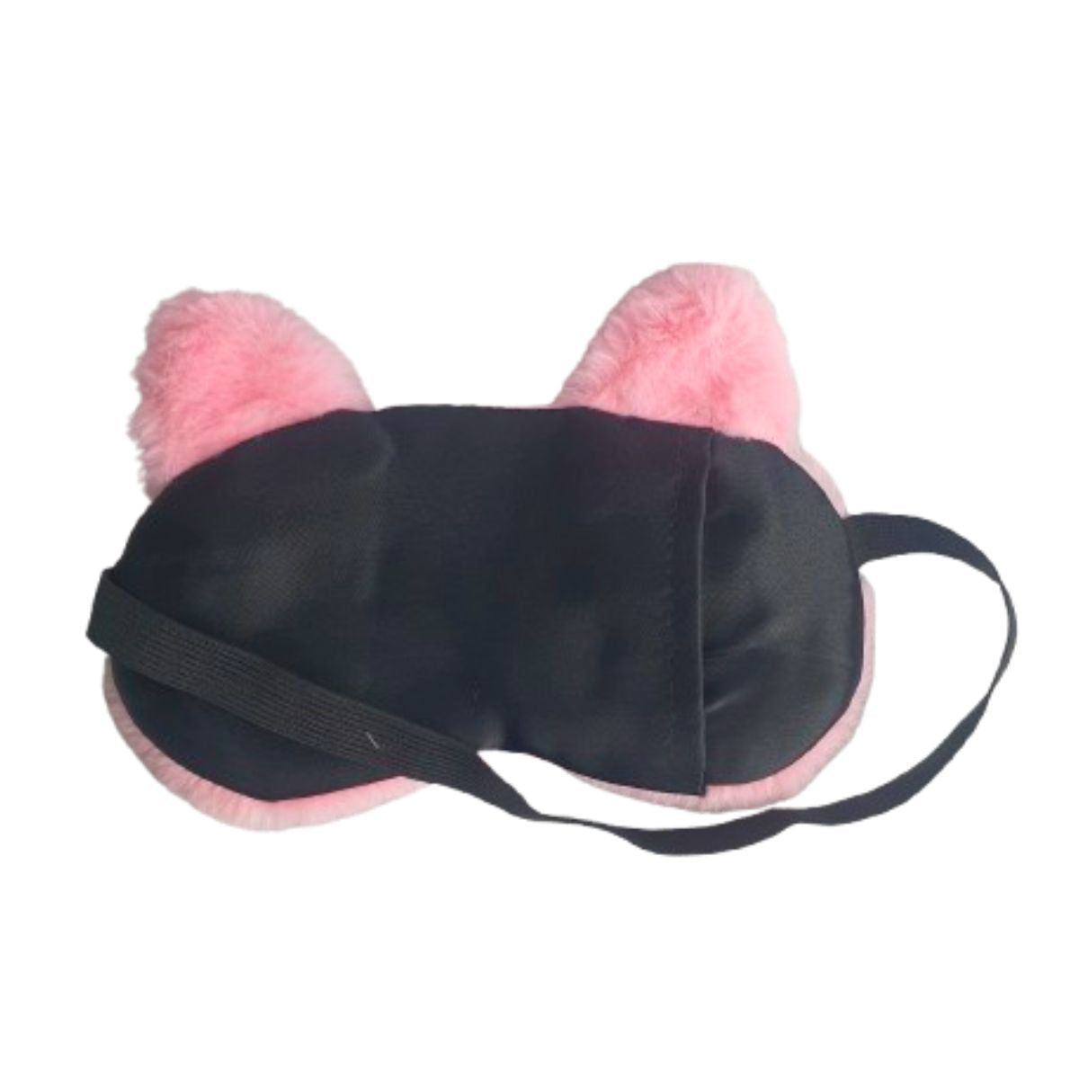 Máscara De Descanso / Tapa Olhos Pelúcia Gato Rosa