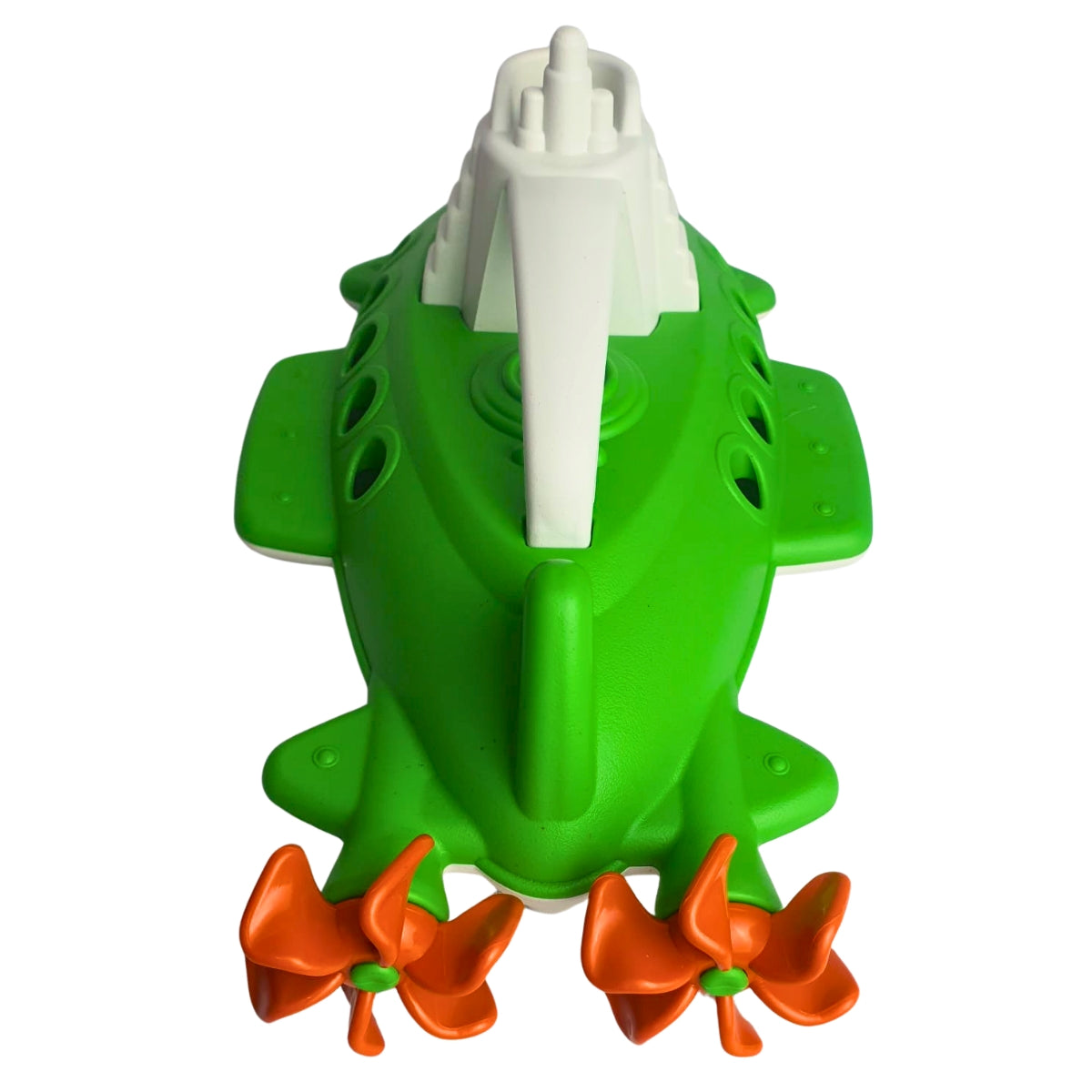 Submarino Infantil Verde Com Branco - Brinquedo Para Piscina e Praia