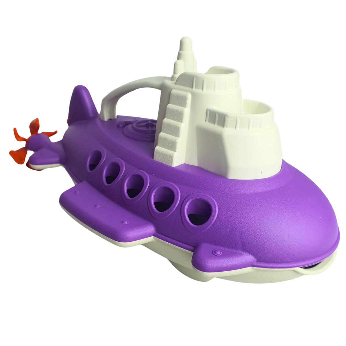 Submarino Infantil Roxo Com Branco - Brinquedo Para Piscina e Praia