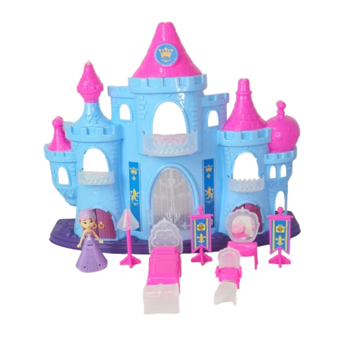 Castelo Com Luz Completo Da Princesa Snow Judy - Samba Toys