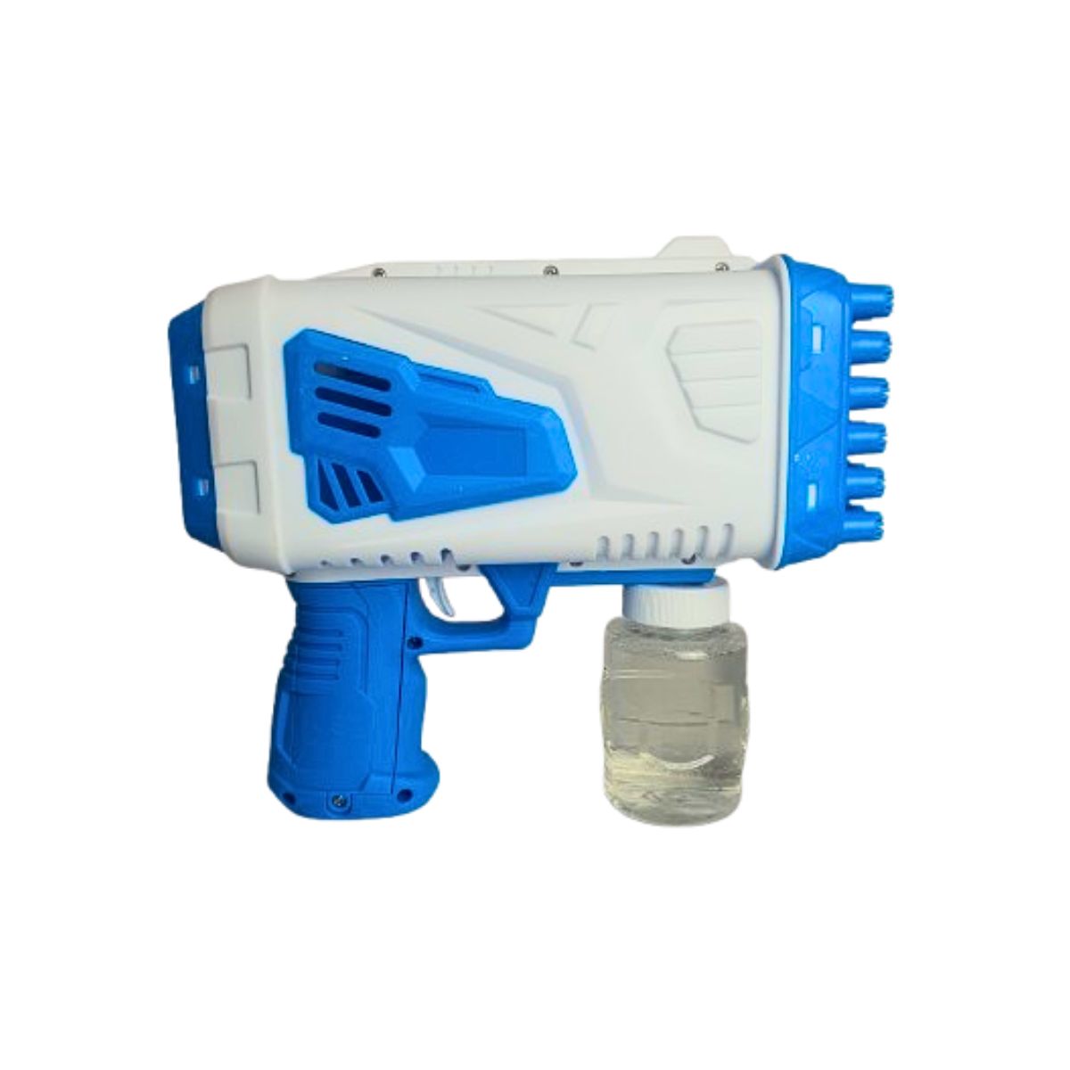 Brinquedo Pistola Lança Bolha Turbo Azul Com Luz - Bbr Toys