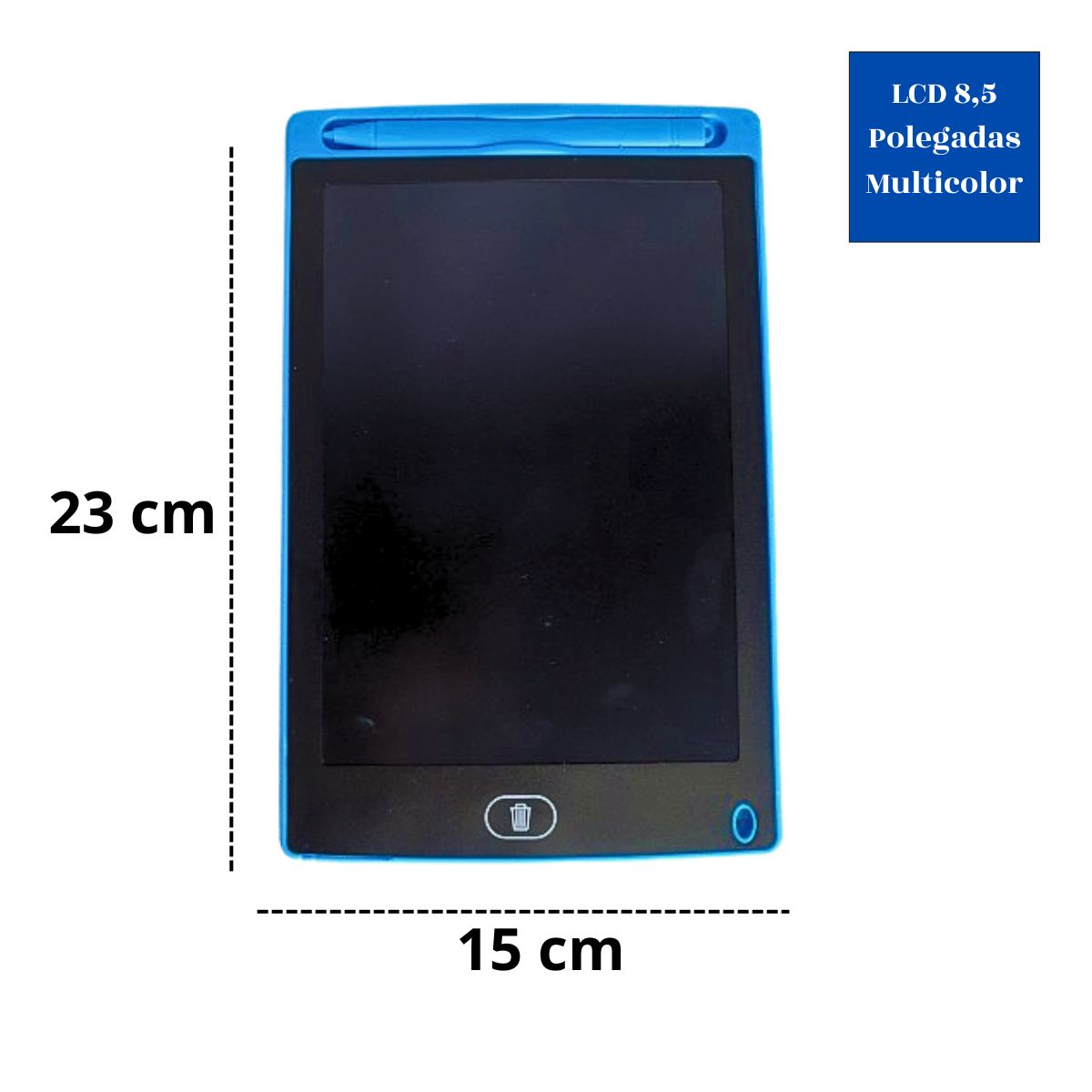 Lousa Magica Infantil Digital Tablet Azul Lcd 8.5