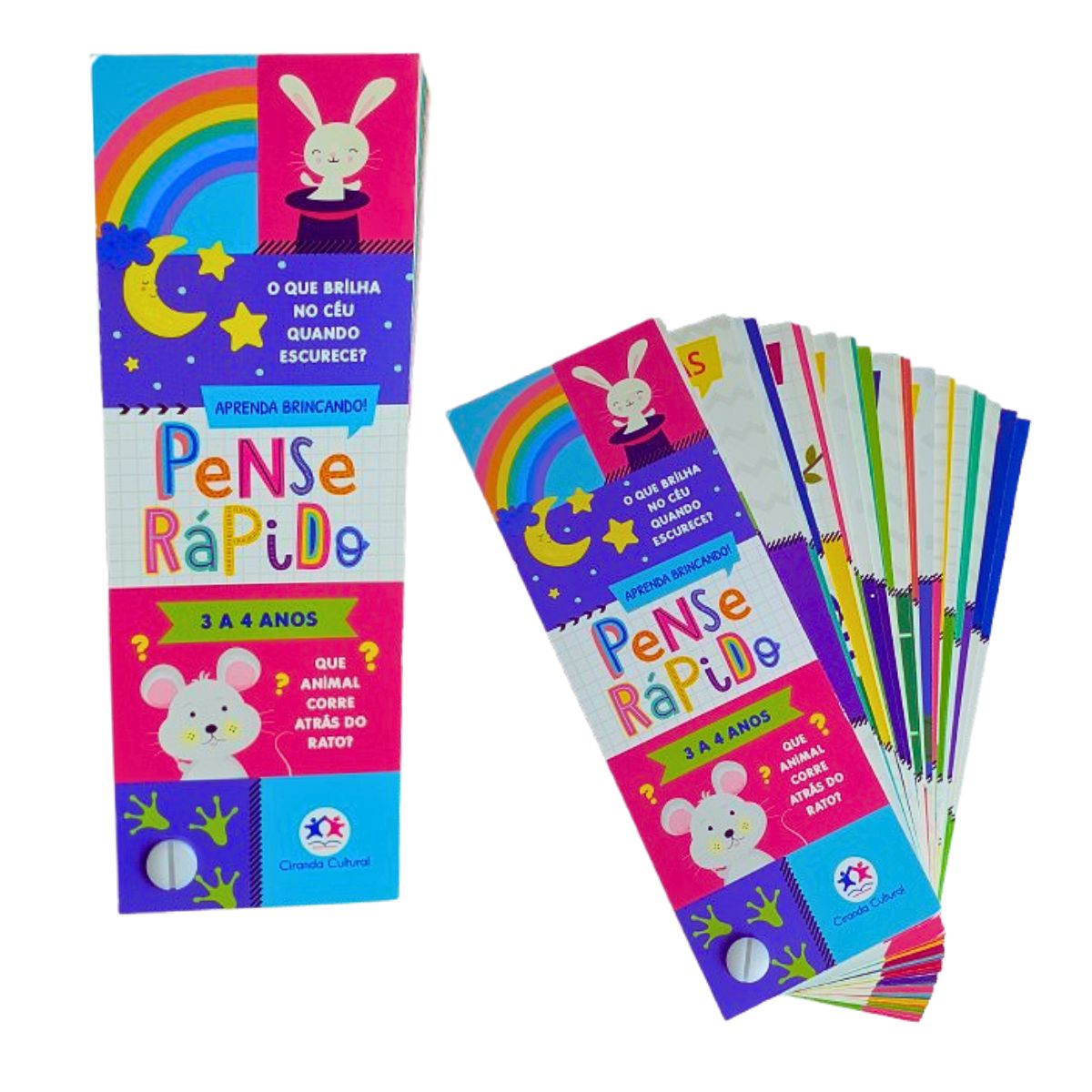 Livro Infantil Flash Cards Pense Rápido / 3 A 4 Anos - Ciranda Cultural