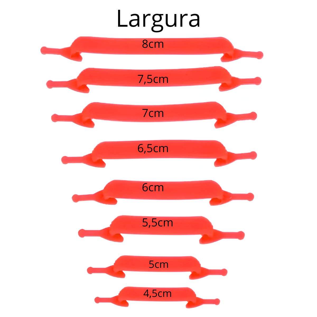 Cadarço De Silicone O Par Elástico Vermelho