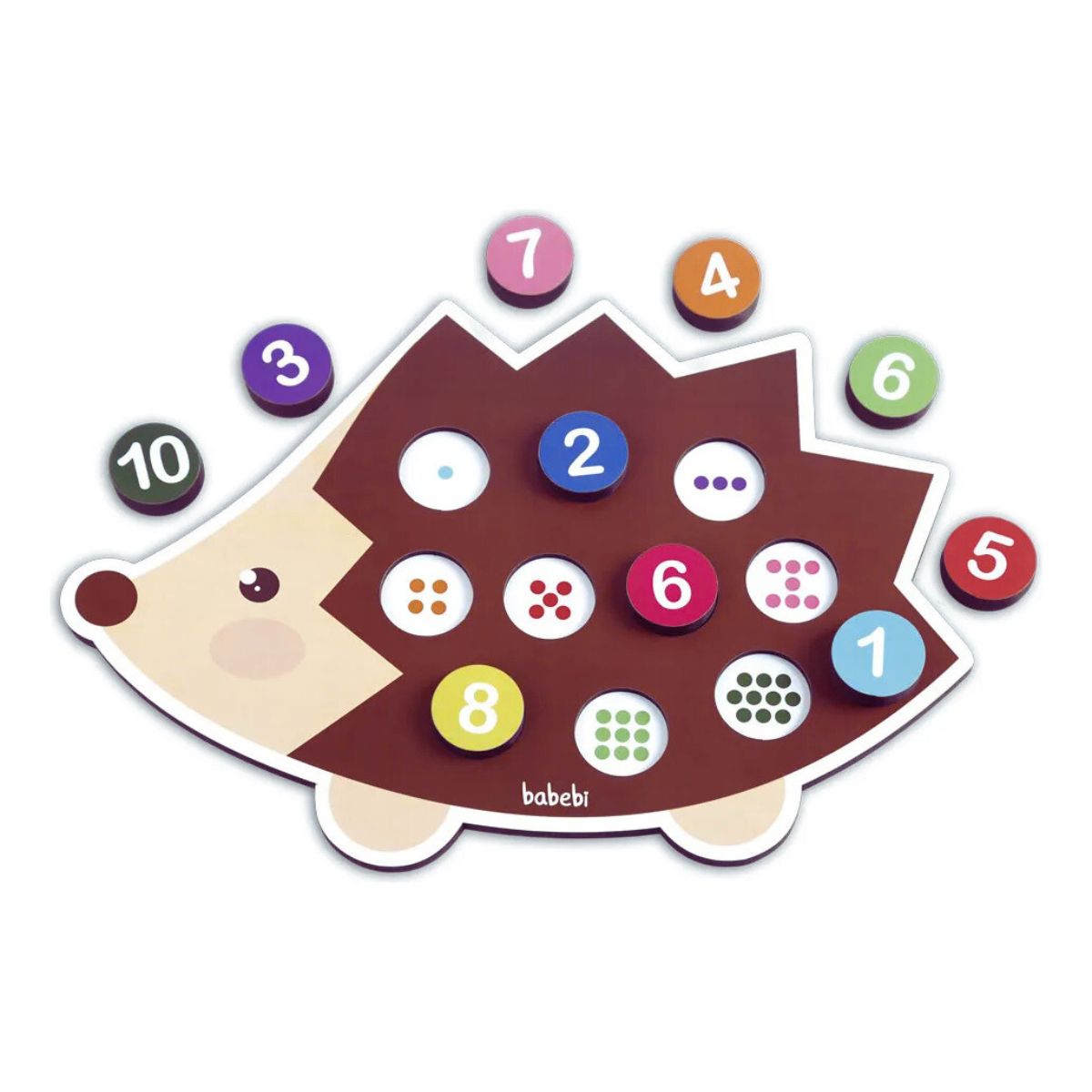 Brinquedo Jogo Educativo Didático Conte Até Dez Com O Ouriço - Babebi