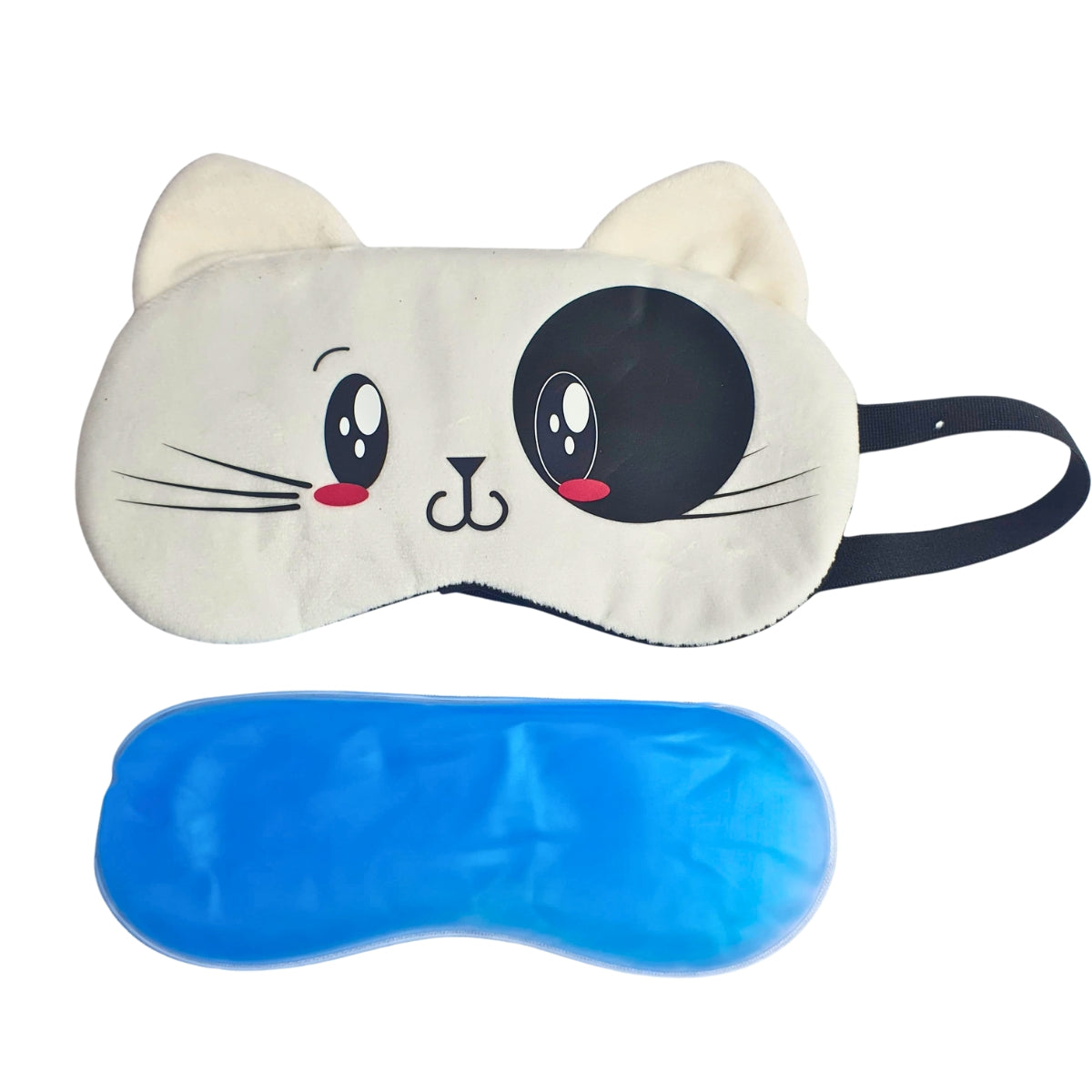 Máscara Gato Panda - Máscara de Descanso com Bolsa de Gel