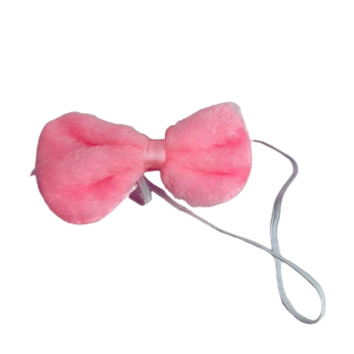 Kit Fantasia Coelhinha Tiara/Gravata/Rabinho Coelho Rosa