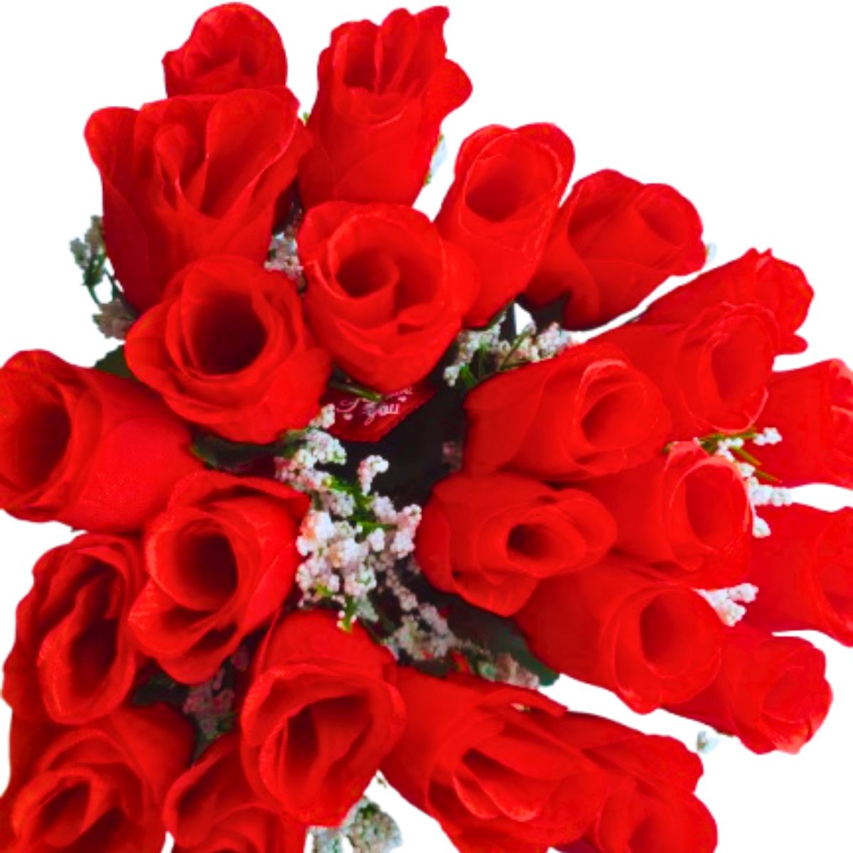 Buquê De Rosas 24 Botões Artificial Dia Das Mães / Namorados