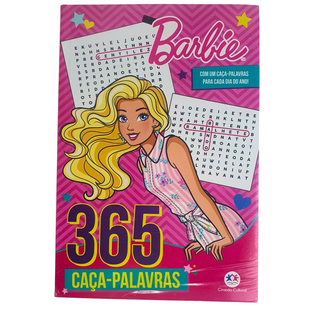 Kit 3 Livros Infantil Barbie: 365 Caça-palavras + 365 Atividades E Desenhos Para Colorir + Barbie E O Segredo Das Fadas - Ciranda Cultural