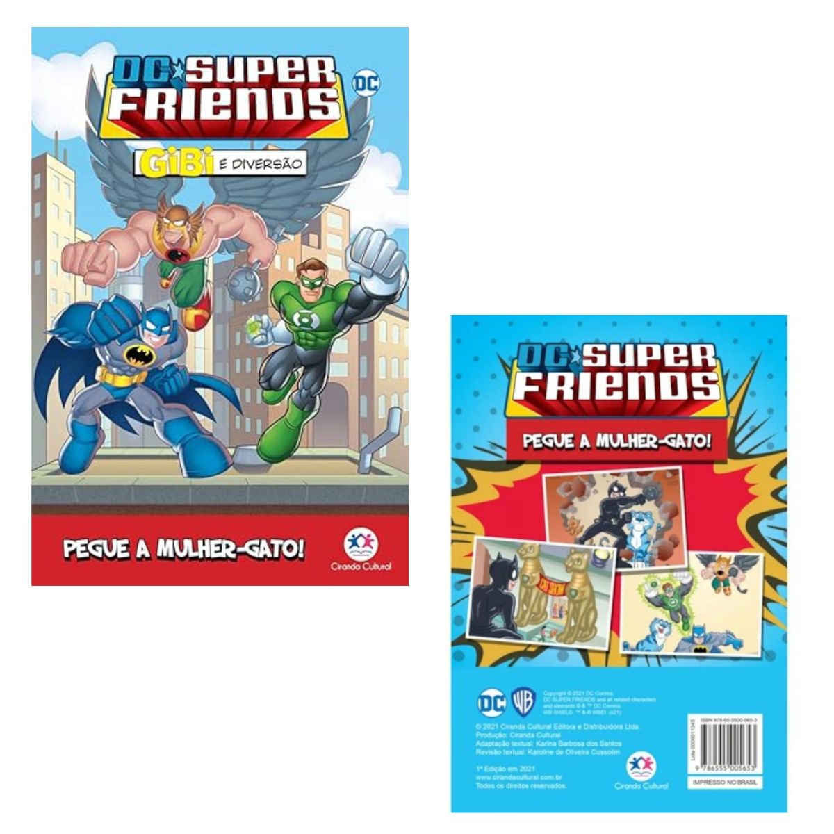 Livro Gibi Dc Super Friends - Pegue A Mulher-gato! / Super Heróis - Histórias Em Quadrinhos - Ciranda Cultural
