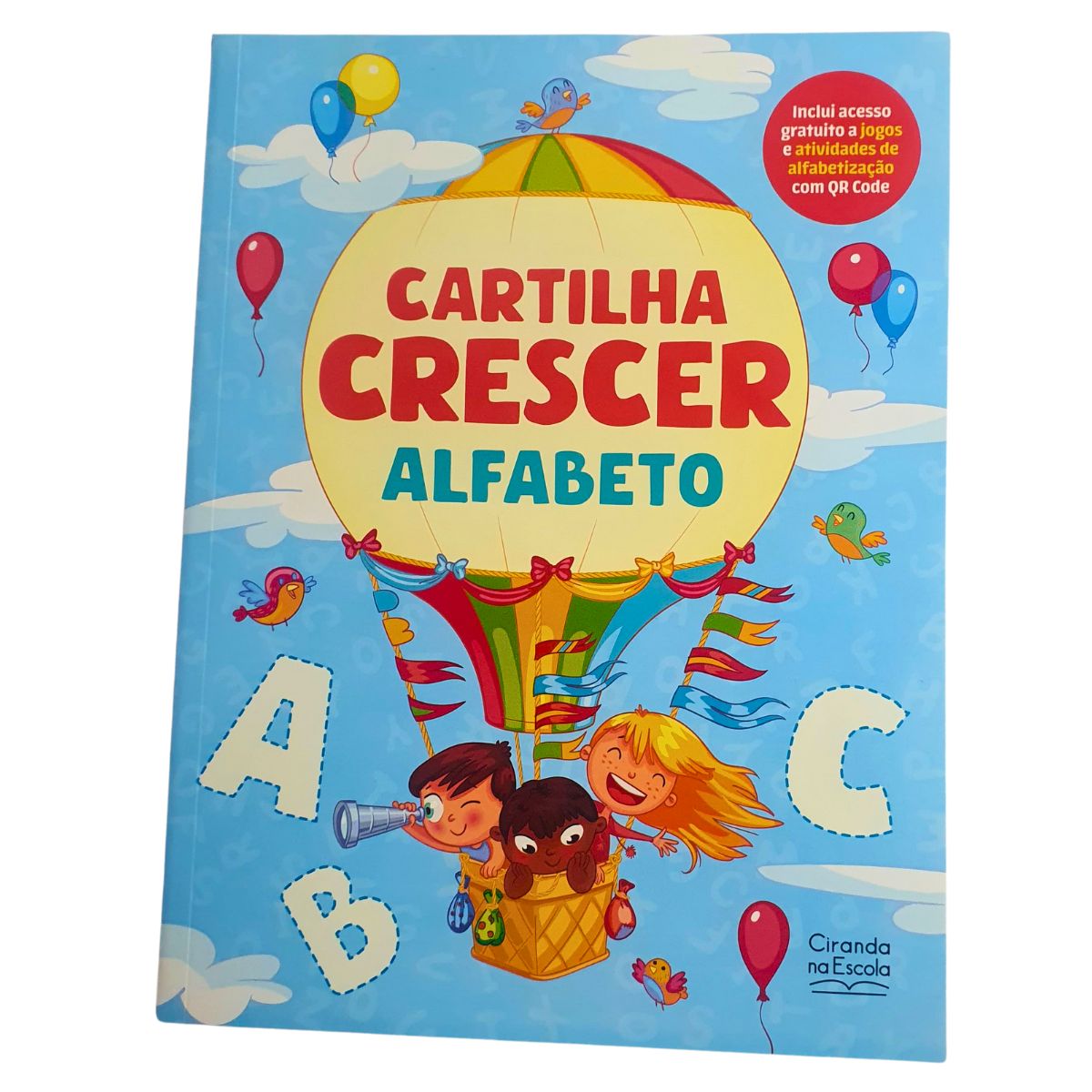 Kit 3 Livros Infantil Apoio Escolar: Cartilha Crescer - Alfabeto + Caligrafia Divertida Letra Cursiva + Caligrafia Divertida Letra De Forma - Ciranda Cultural