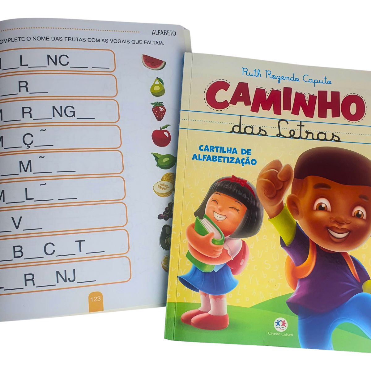 Kit 6 Livros Infantil Apoio Escolar: Cartilha Crescer - Alfabeto + Caligrafia Letra Cursiva + Caligrafia Letra De Forma + Aprenda Matemática + Aprenda A Tabuada + Caminho Das Letras - Ciranda Cultural
