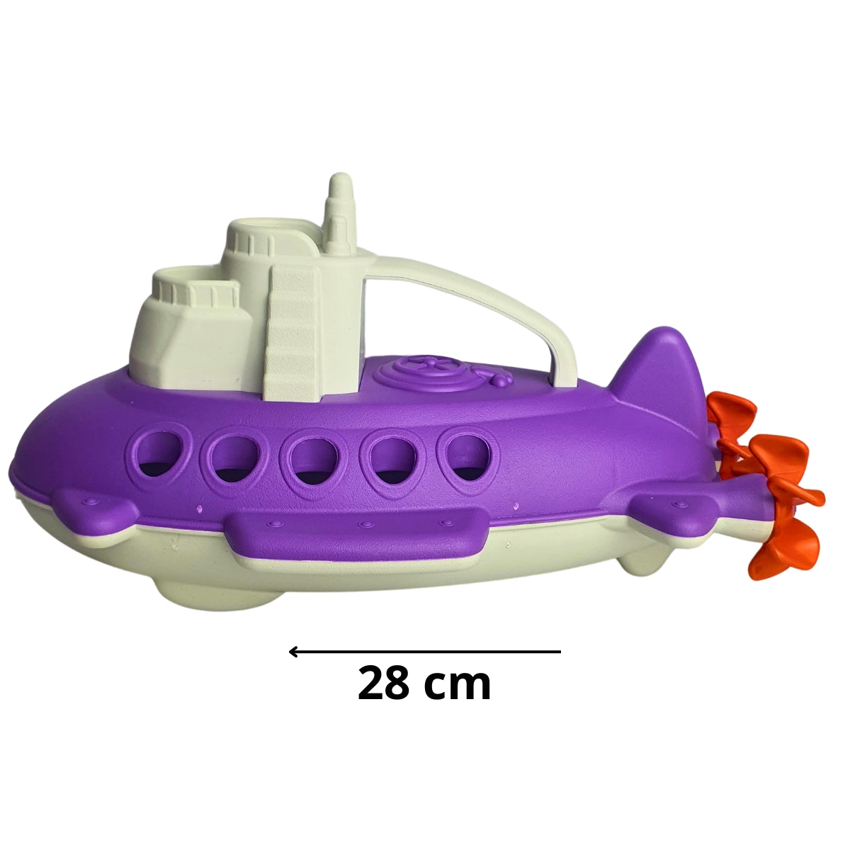 Submarino Infantil Roxo Com Branco - Brinquedo Para Piscina e Praia