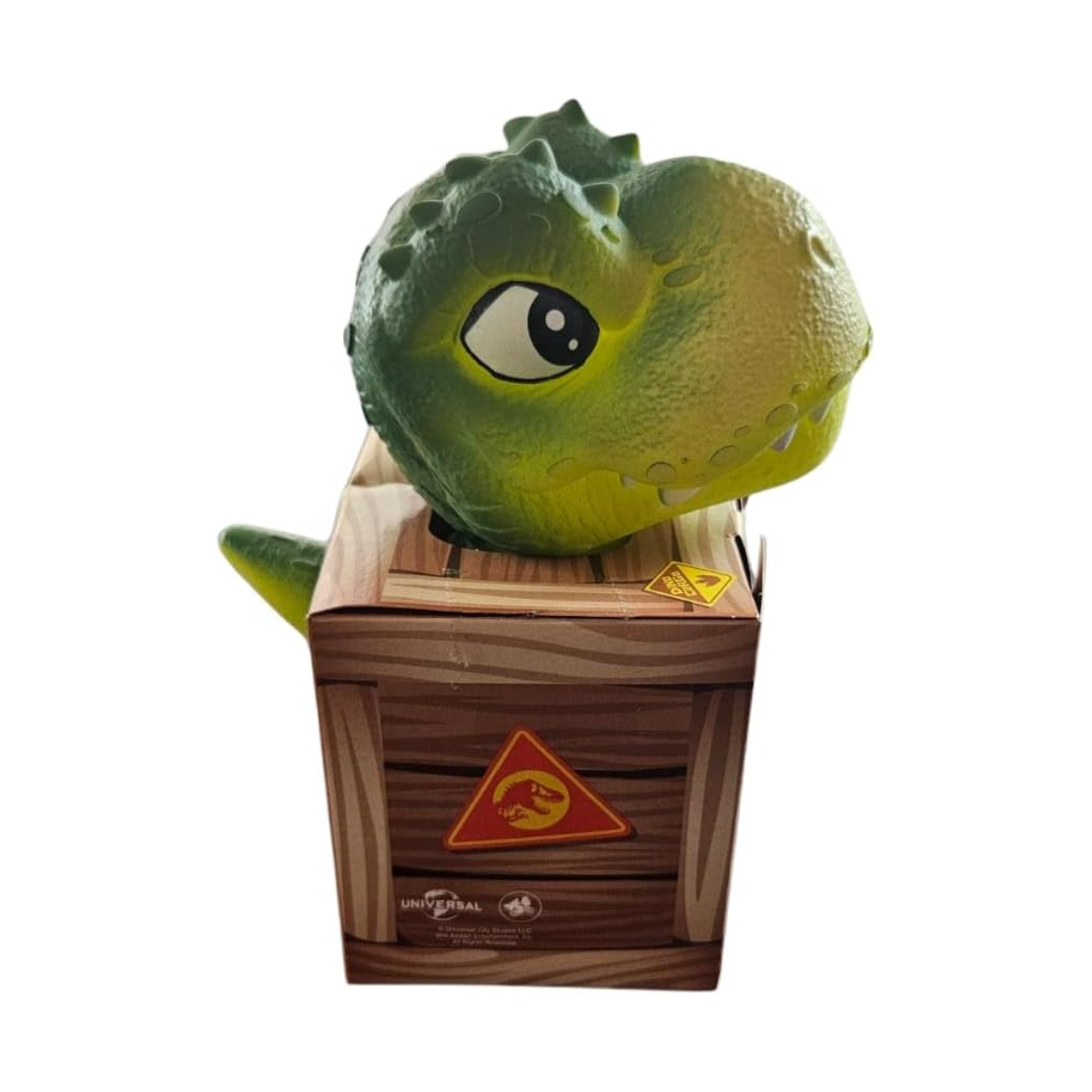 Mini Dino T-rex Verde Na Casinha Jurassic Word - Pupee