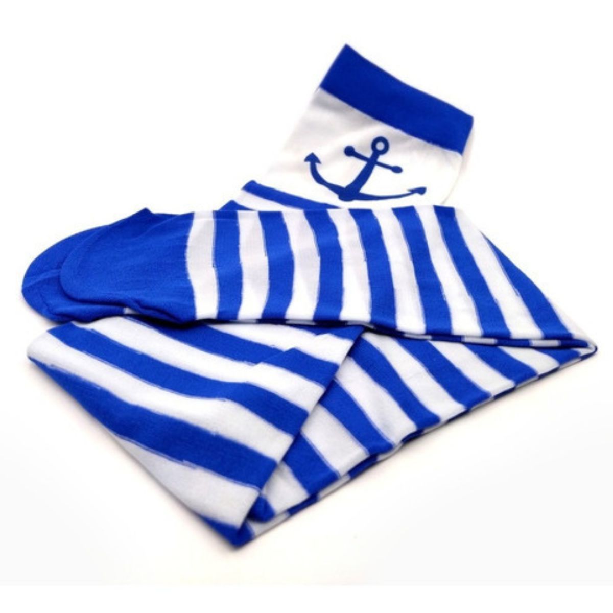 Meia Calça 5/8 Fantasia Cosplay Marinheira Âncora