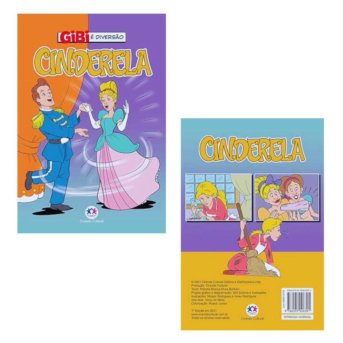 Livro Gibi Cinderela / Histórias Em Quadrinhos - Ciranda Cultural