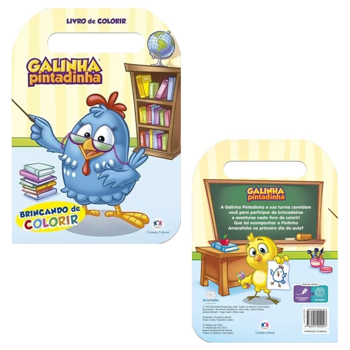 Livro Brincando De Colorir Galinha Pintadinha Com Alça - Ciranda Cultural
