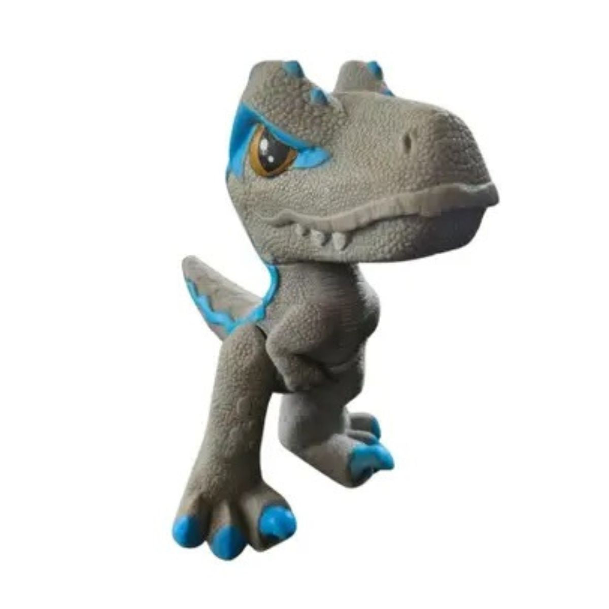 Mini Dino Velociraptor Blue Cinza Na Casinha Jurassic Word - Pupee