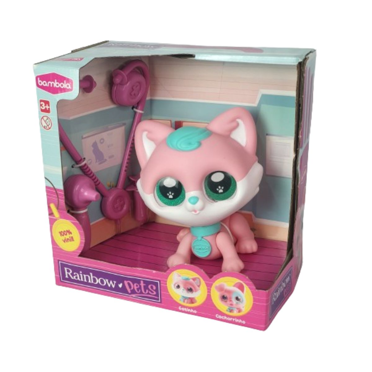 Brinquedo Rainbow Pets Dodói Gatinho Bambola