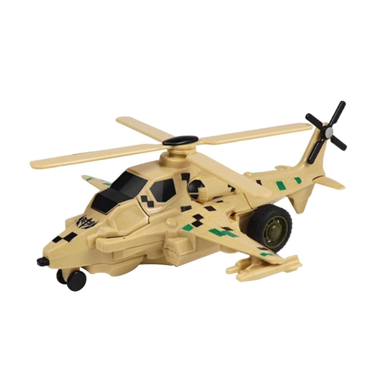 Robô Transformável Fricção Bate E Vira Helicóptero Sortido