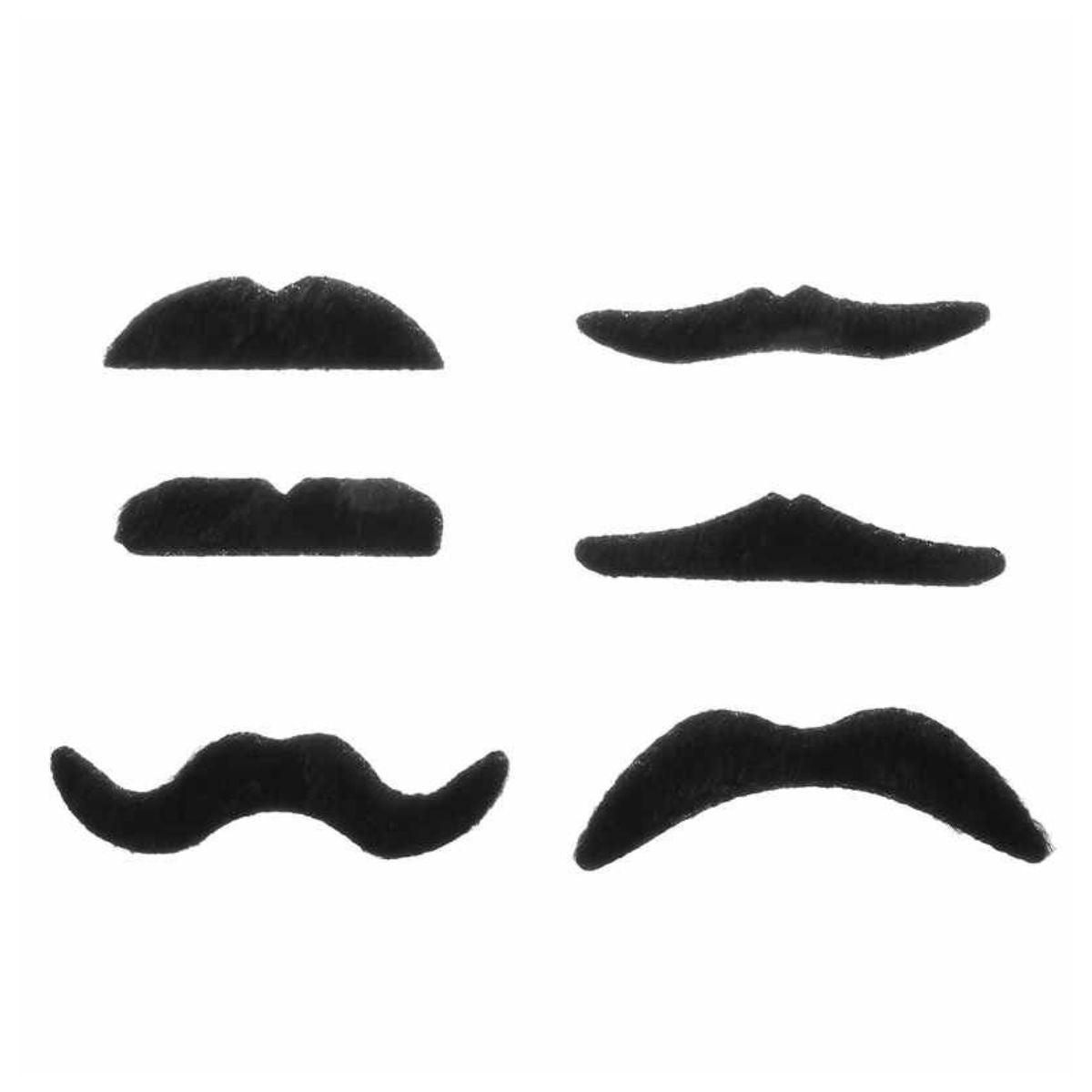 Kit Bigodes Adesivos Falso Fantasia Cosplay Carnaval