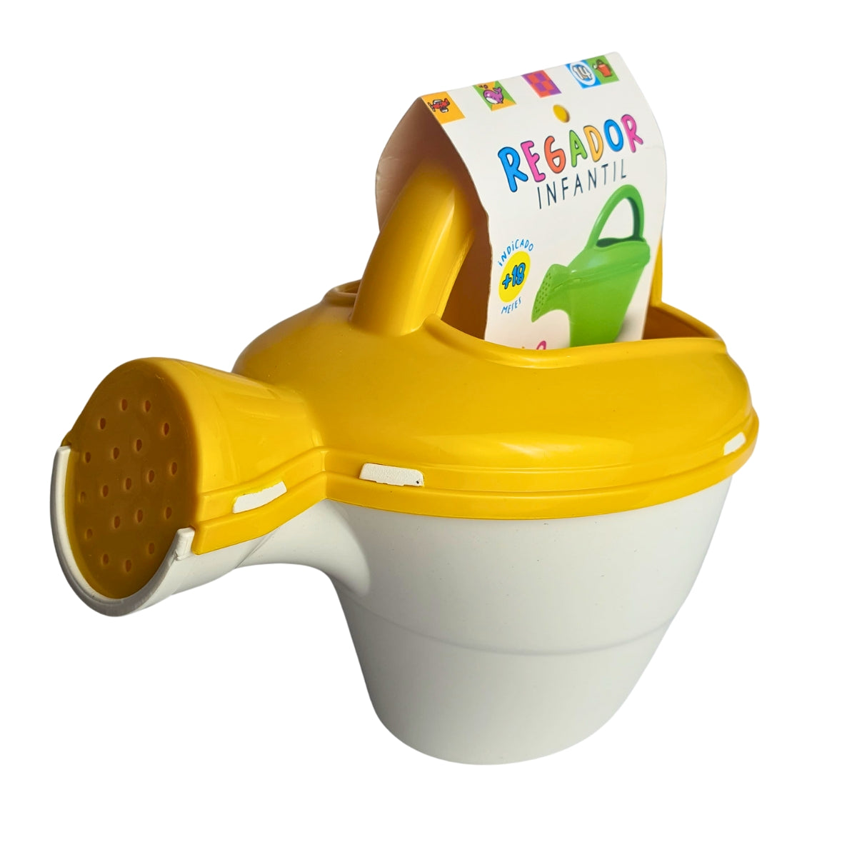 Regador Infantil Amarelo Com Branco - Brinquedo Para Piscina e Praia