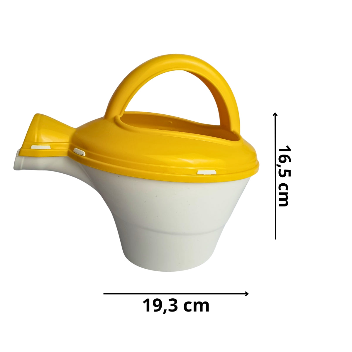 Regador Infantil Amarelo Com Branco - Brinquedo Para Piscina e Praia