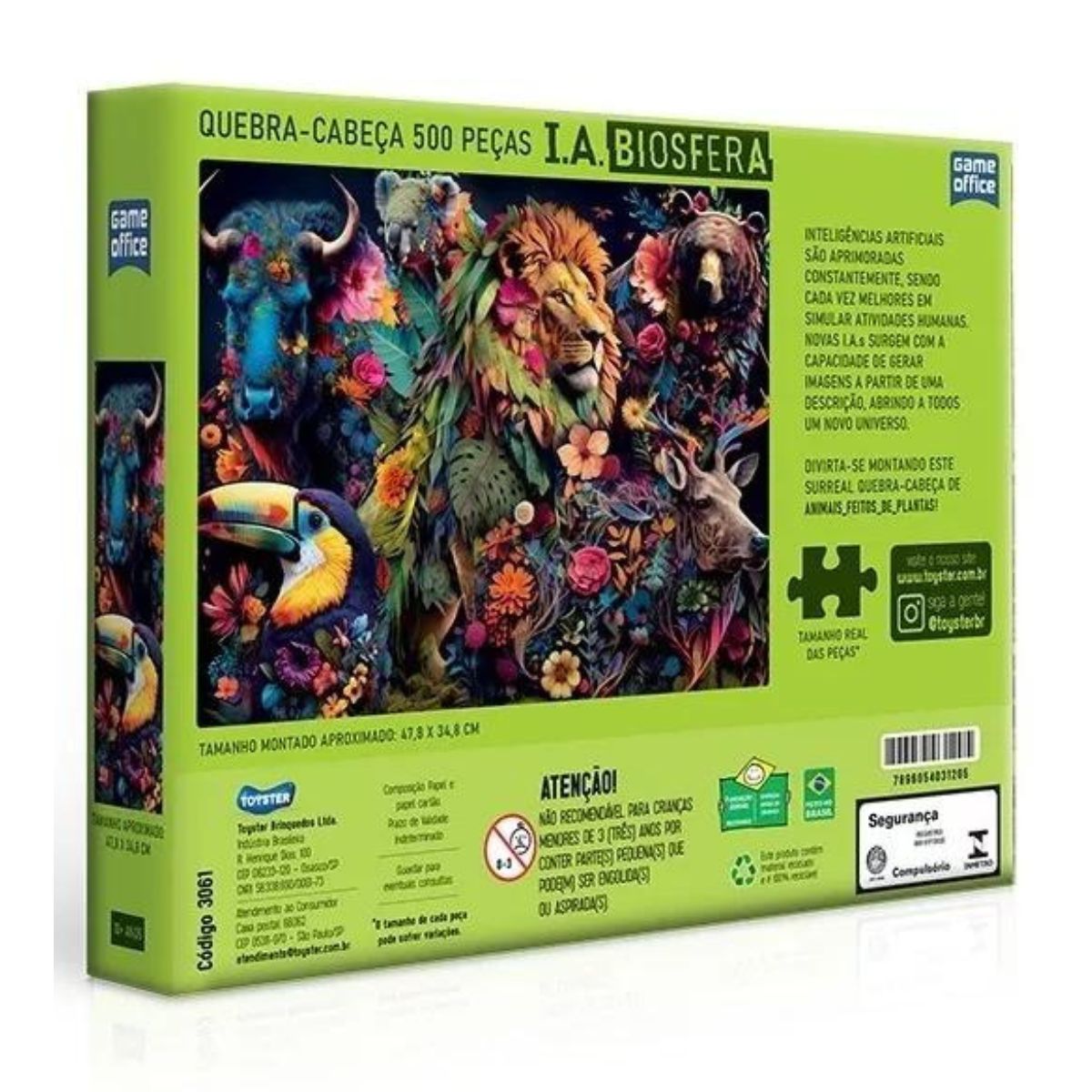 Quebra-cabeça I.A. Biosfera 500 Peças - Toyster