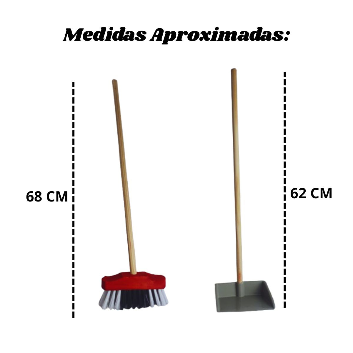 Kit Limpeza Brinquedo Vassoura E Pá Infantil Sortido