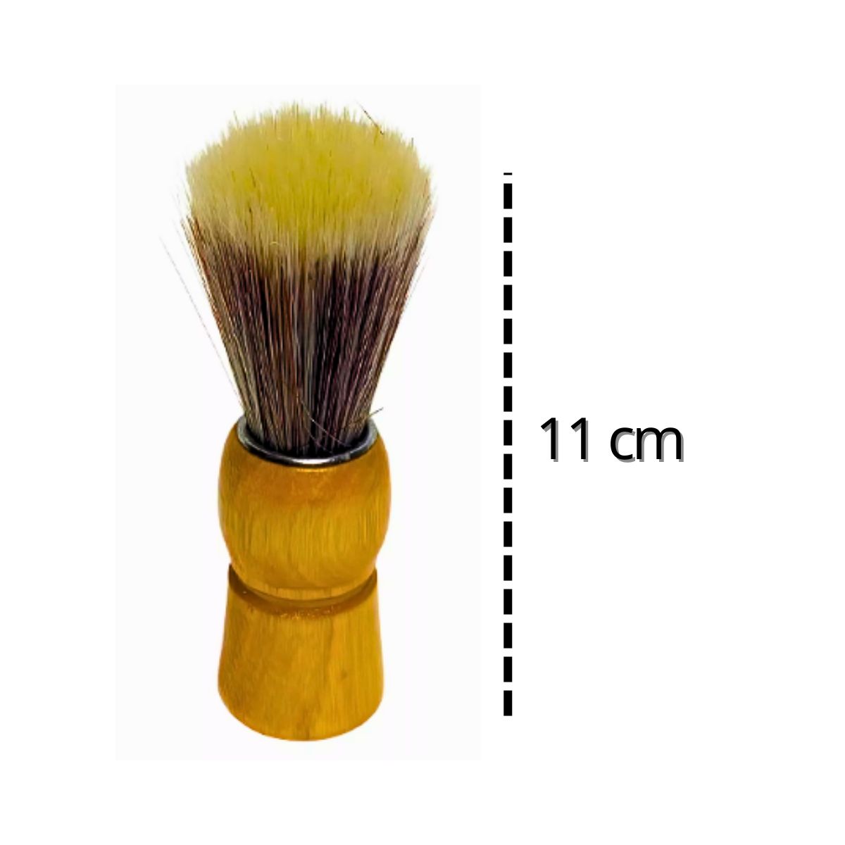 Pincel Para Barbear Prátika Cabo De Madeira / Cerdas Macias