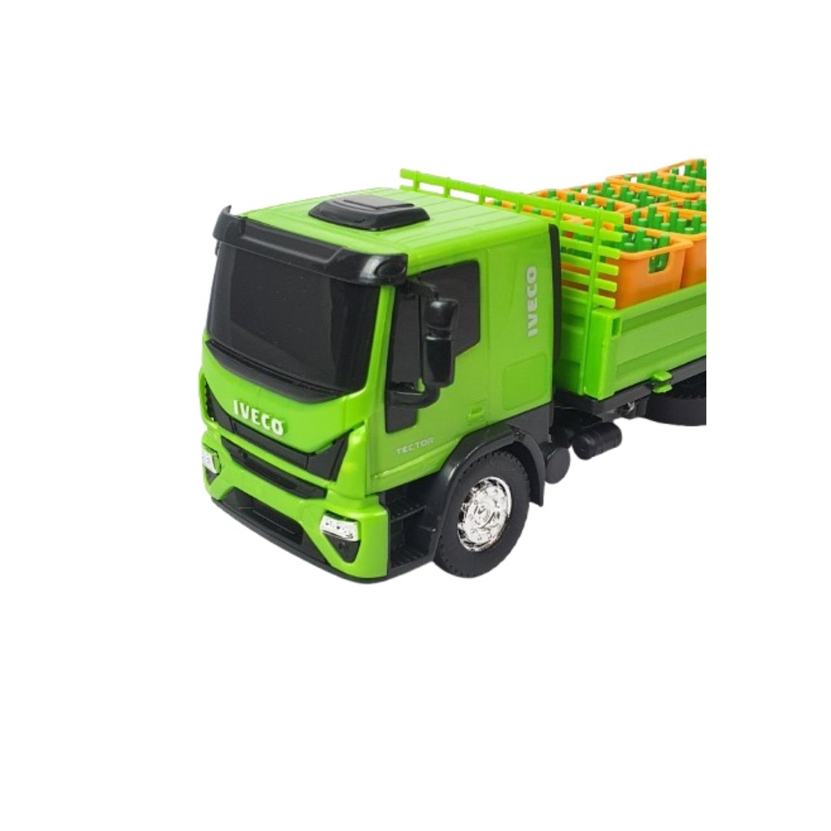 Brinquedo Caminhão De Bebidas Iveco Dropside Verde - Usual