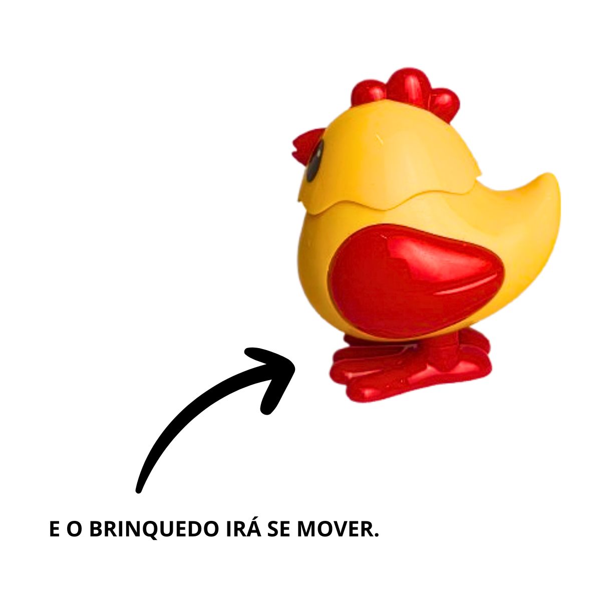 Brinquedo Galinha Bichos Divertido Movido A Corda - Ark Toys