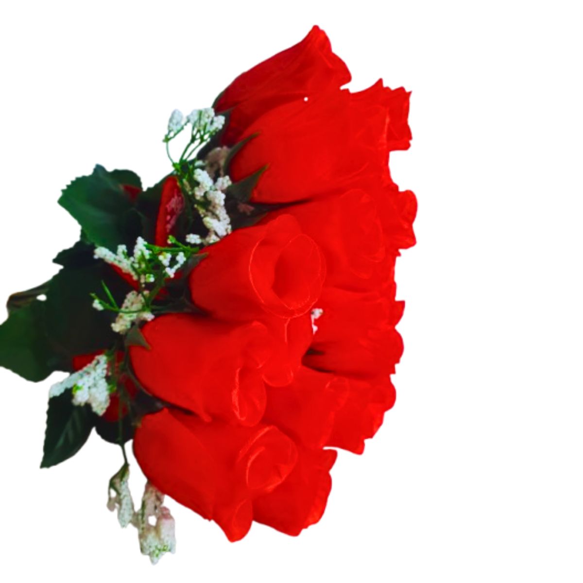 Buquê De Rosas 24 Botões Artificial Dia Das Mães / Namorados