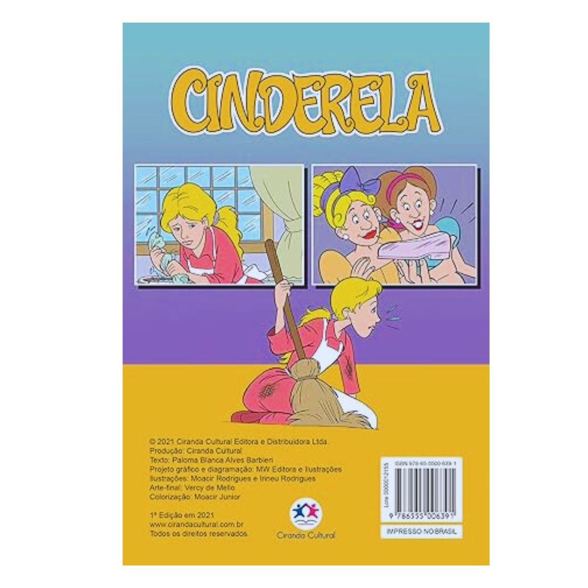 Livro Gibi Cinderela / Histórias Em Quadrinhos - Ciranda Cultural