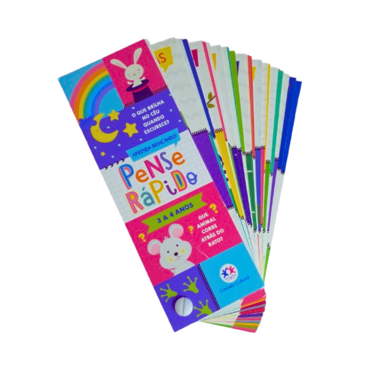 Livro Infantil Flash Cards Pense Rápido / 3 A 4 Anos - Ciranda Cultural