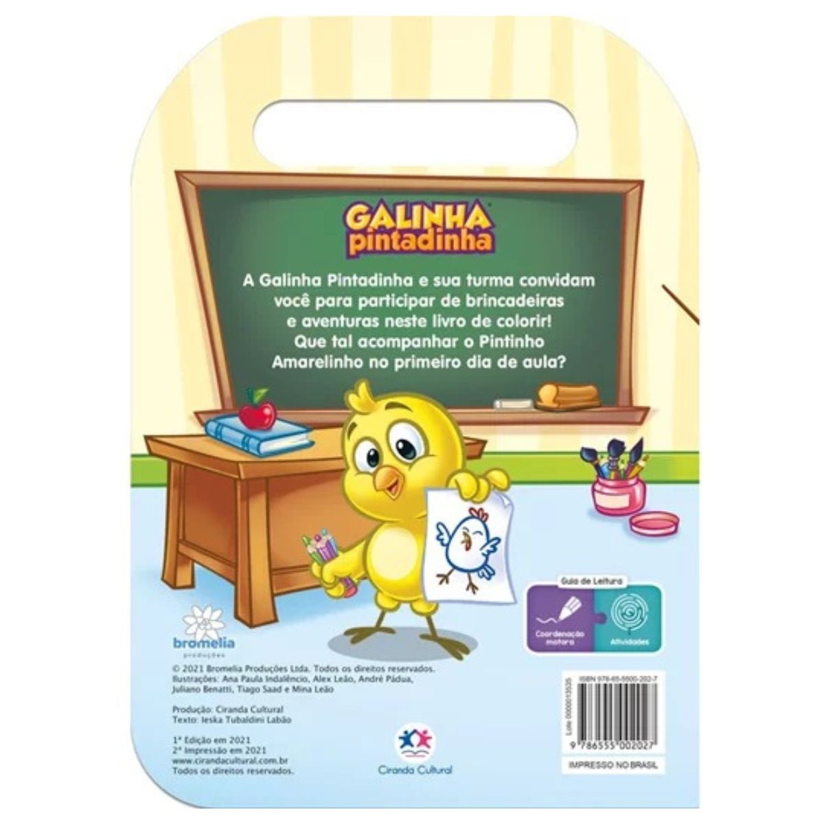 Livro Brincando De Colorir Galinha Pintadinha Com Alça - Ciranda Cultural