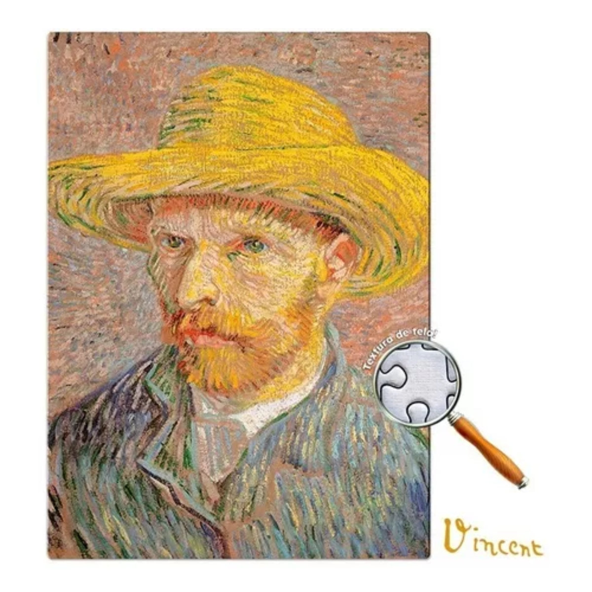 Vincent Van Gogh: Retrato e Girassóis - Quebra-cabeça - Combo 2000 peças, Toyster Brinquedos