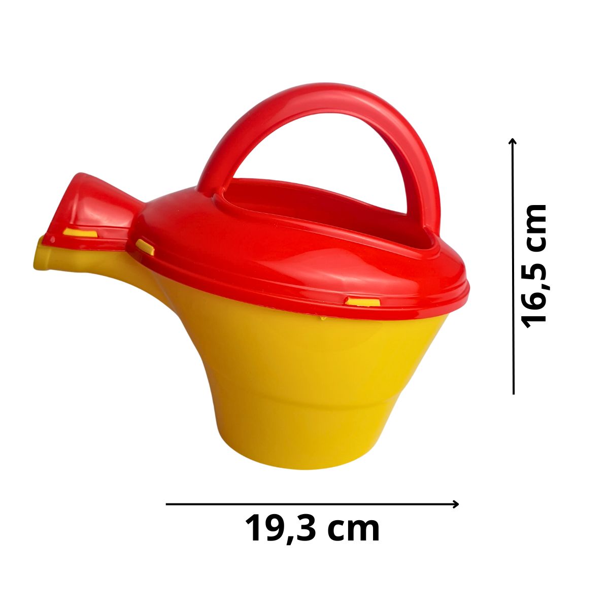 Kit Regador Infantil Praia Vermelho com Amarelo - Smiling Kids