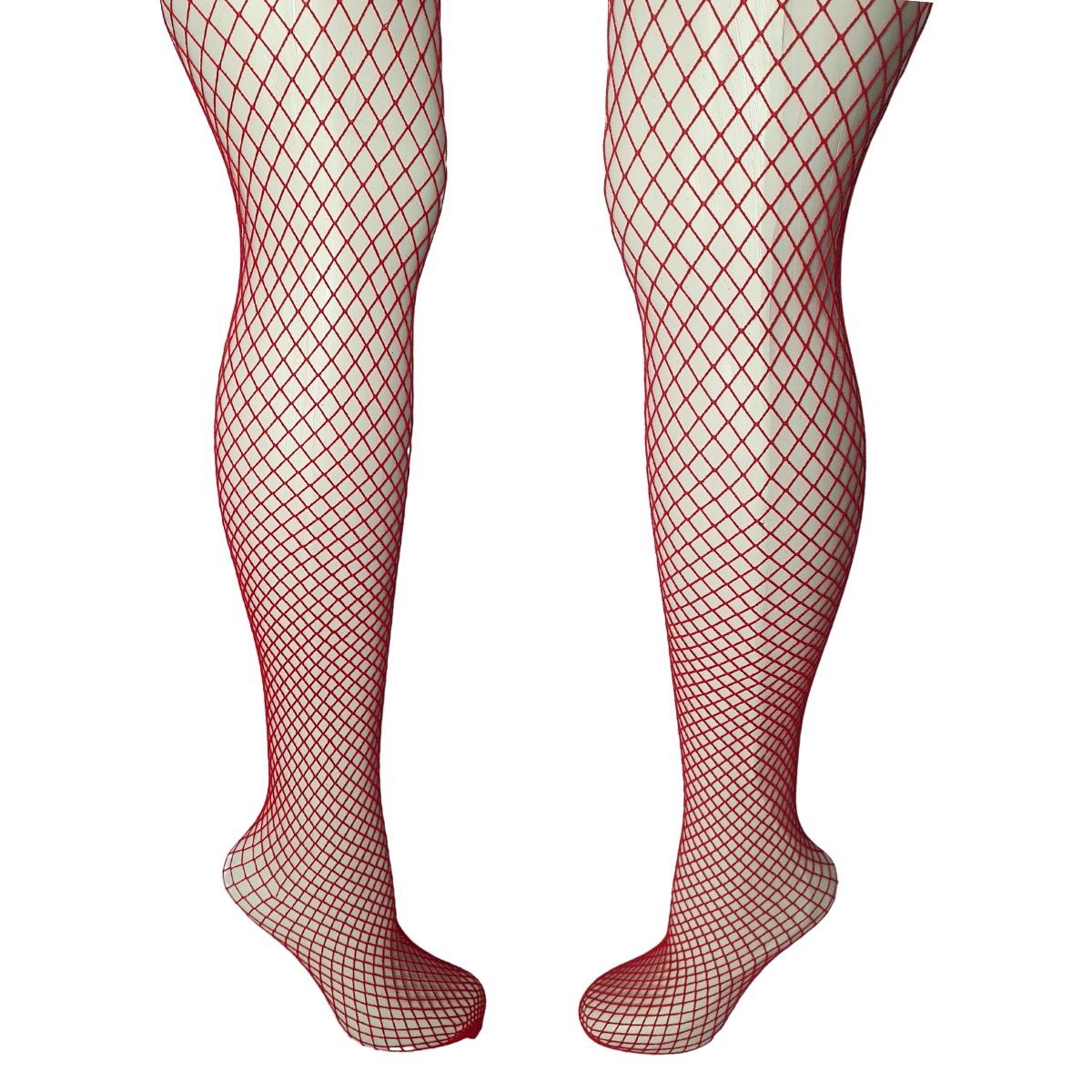 Meia Calça Arrastão Vermelho - Tamanho Único
