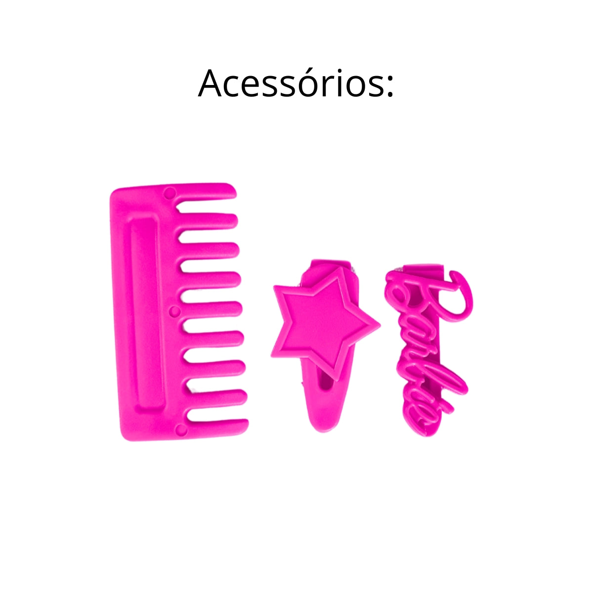 Boneca Barbie Mini Styling Head - Special Hair Cor Rosa