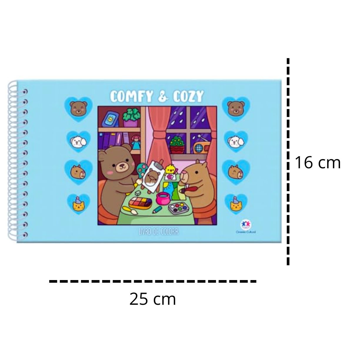 Livro Comfy & Cozy Blue Bobbie Goods - Para Colorir / Relaxar / Atividades - Ciranda Cultural